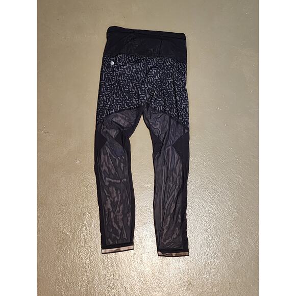 Lululemon Running in the City 7/8 Tight in Heathered Net Pop Leggings Size 6 - Picture 7 of 9